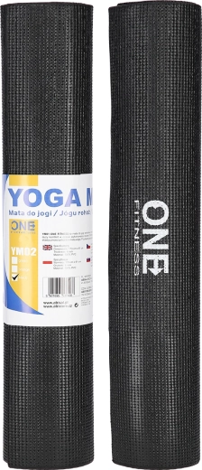 Yogamåtte ONE Fitness YM02 sort