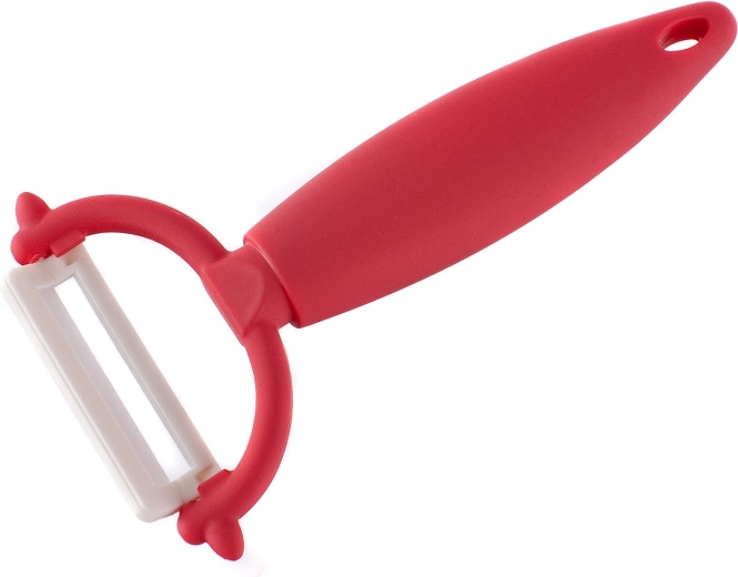 Keramisk Y-skræller med 4 cm klinge, rosa