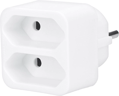 Solight forgrener 2× 2,5 A hvid