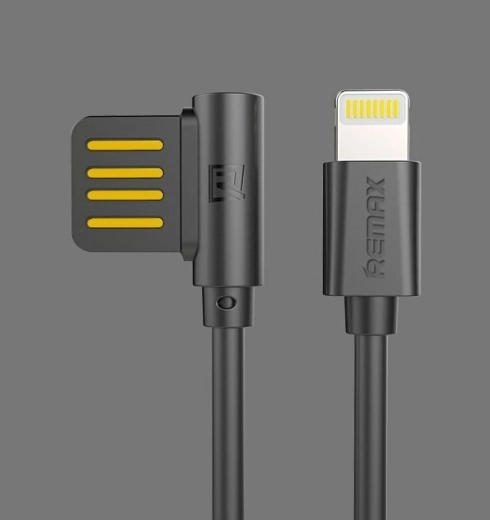 Remax RC-075i datakabel Lightning 1 m sort