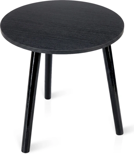 Rundt sort sofabord Trends4You 40 × 40 × 41 cm