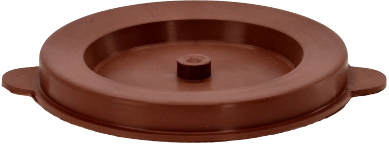 Gummigærlås til bredhalsede damejeanner