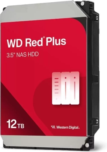 Western Digital WD Red Plus 12 TB 3,5" HDD til NAS