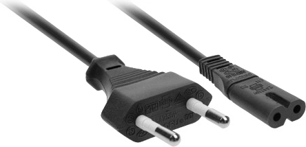 Solight 2-polet strømforsyningskabel (ottefigur) 230 V, 2,5 A, 2 m