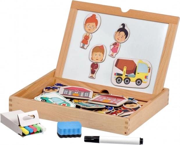 Magnetisk spil i kuffert – Kan du gætte mit job? LUCY & LEO