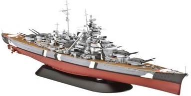 Plastikmodel af krigsskibet BISMARCK
