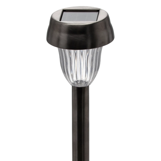 Solar have lampe MINO 36 cm, kold hvid, rustfrit stål