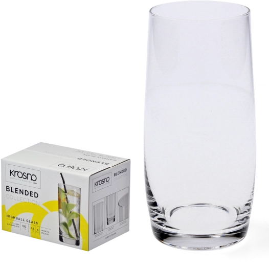 Longdrinkglas Krosno Blended 350 ml, sæt 6 stk.