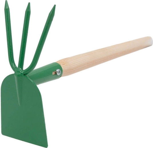 Hakkejern med tre tænder med skaft 50 cm