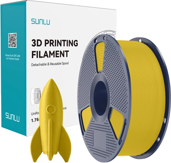 Sunlu PLA-filament til højhastighedsprint, gul
