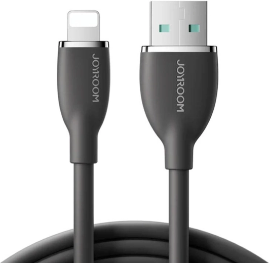 Farverigt 3A USB-til-Lightning-kabel SA29-AL3 / 3A / 1,2 m (sort)