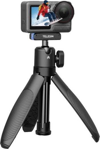 Telesin hurtigudløsende selfie-stang med stativ til DJI Osmo Action