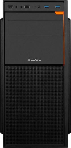 Computerkabinet Logic J23 midi tower ATX sort USB 3.0