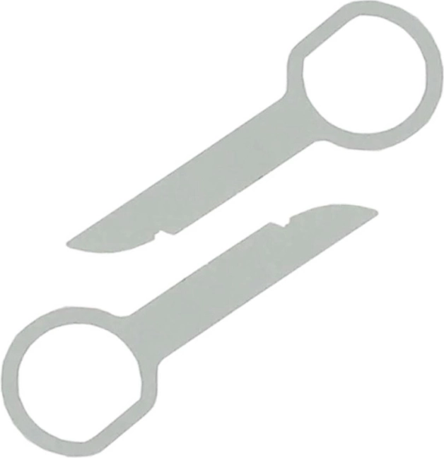 Store nøgler til afmontering af bilradio 9 cm