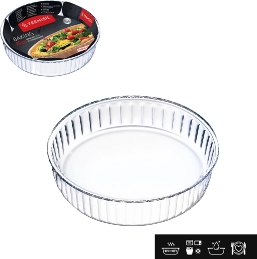 Glas ildfast bageform 26 cm TERMISIL