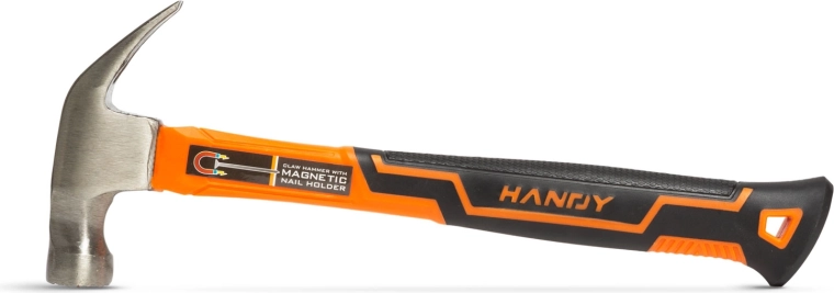 Tømrerhammer med magnetisk sømholder, 470 g