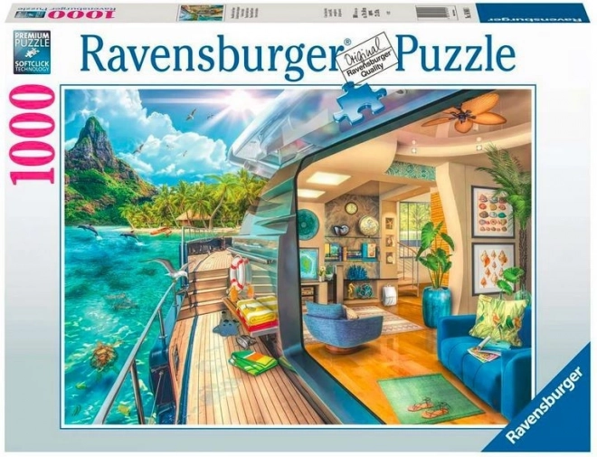 Puslespil 1000 brikker – sejlads i troperne RAVENSBURGER