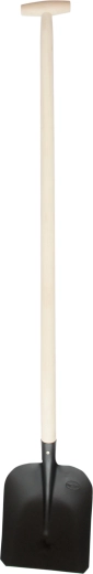 Stålladesskovl med T-skaft 120 cm, sort