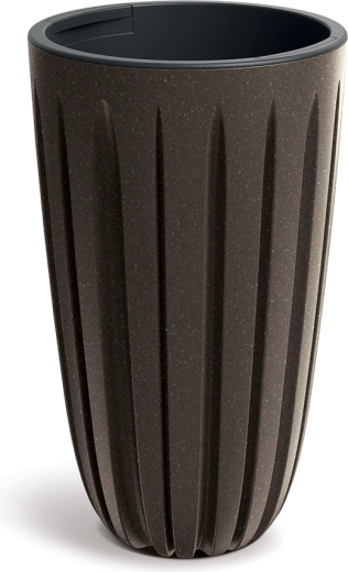 Blomsterkrukke Wario Eco Wood 29 cm kaffe