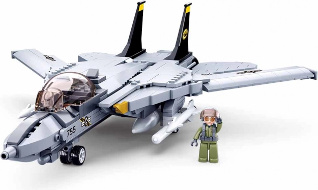 Byggesæt af jagerflyet F-14 TOMCAT Sluban ModelBricks