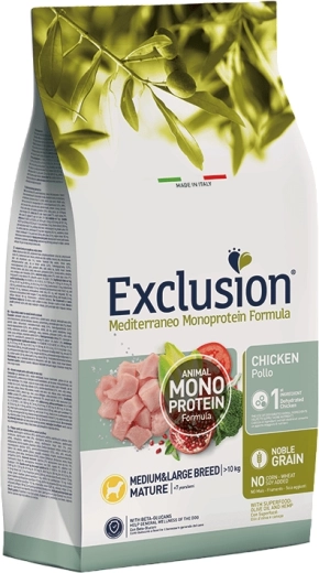 Exclusion Monoprotein Mature kylling til mellemstore og store racer, 3 kg