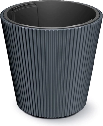 Urtepotte med indsats Milly 39 cm antracit