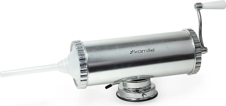 Manuel pølsefykter i aluminium med sugekop og 3 dyser