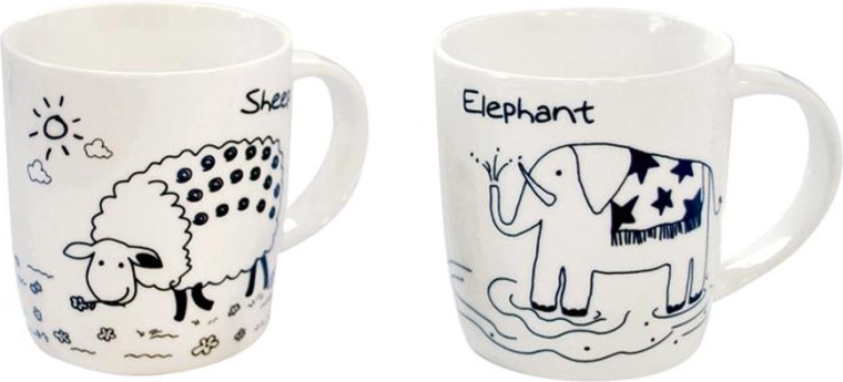 Keramikkrus med dyremotiv 330 ml