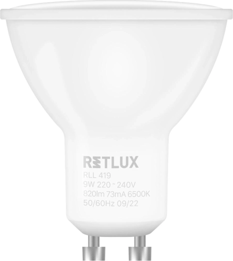 LED-pære RETLUX GU10 9 W dagslys hvid