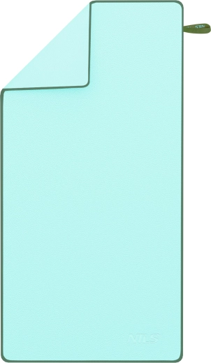 Hurtigttørrende mikrofiberhåndklæde NILS NCR13, grøn/mørkegrøn