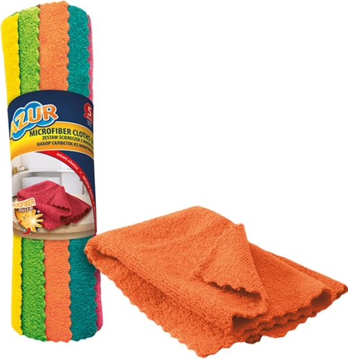 Svensk mikrofiberklud AZUR 30 × 30 cm, 5 stk.