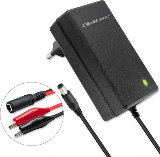 Automatisk batterioplader 6V/12V 1,5A med LED-indikator