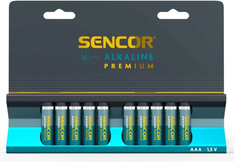 Sencor alkaliske AAA Premium-batterier – 10 stk.