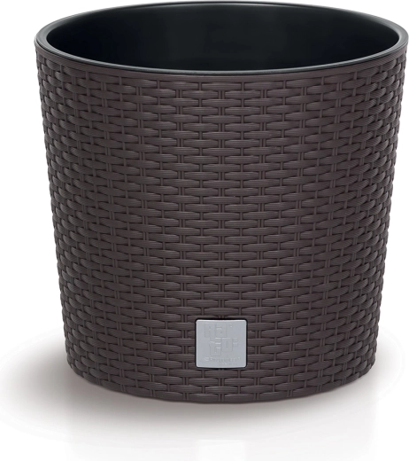 Urtepotte med indvendig indsats Rato Round 30 cm umbra