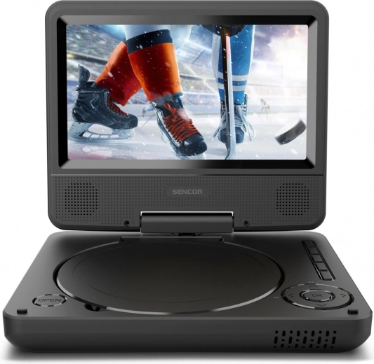 Bærbar DVD-afspiller Sencor med 7" drejelig LCD, USB/SD