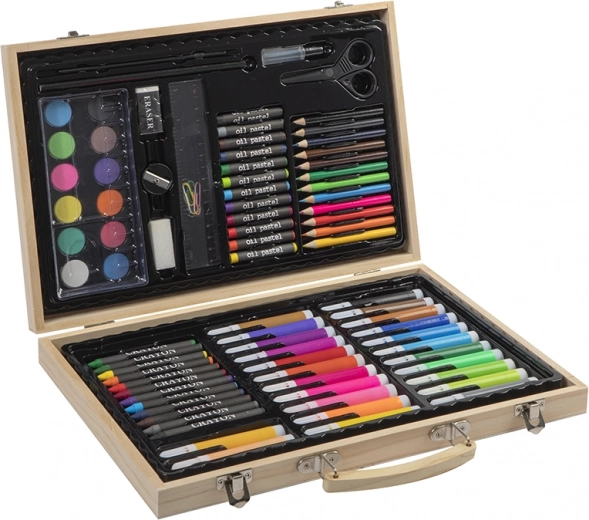 Kunstnersæt i kuffert, 86 dele