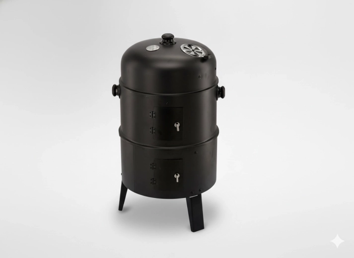 Multifunktionel grill 3 i 1 – grill, røgovn og ildsted 40 × 84 cm