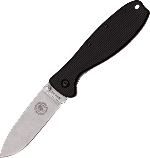 ESEE Zancudo sort foldekniv 7,7 cm, stonewash, FRN