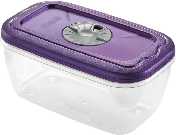 Mikrobølgeovnssikker beholder med låg 1 l