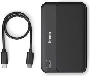 Hama powerbank 5000 mAh, 2× USB-A, antracit