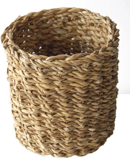 Rund kurv i søgræs lille 17 × 16 cm