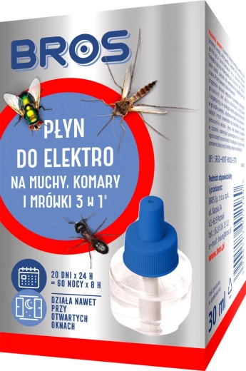 Refill til BROS elektrofumigator mod myg, fluer og myrer 30 ml