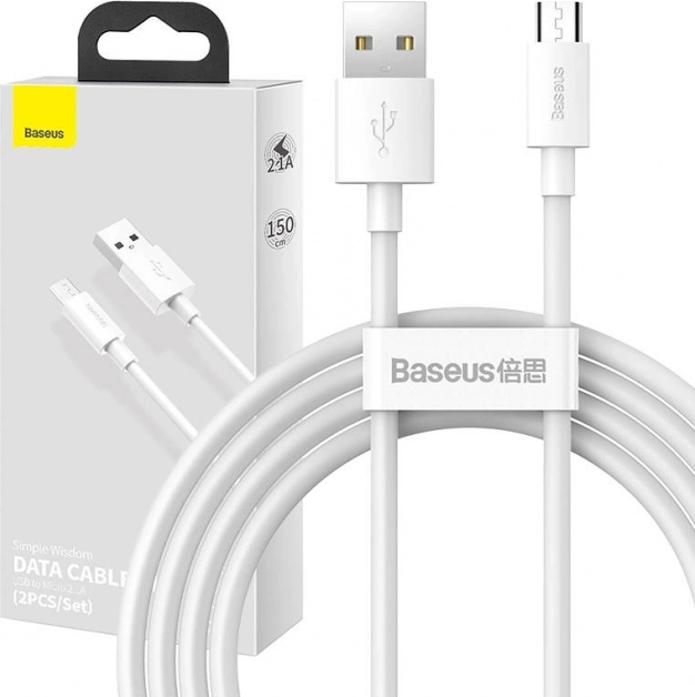 Sæt af datakabler Baseus USB til Micro 2,1A 1,5m