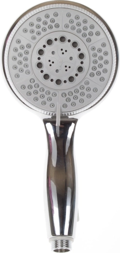 Bred brusehoved 5 funktioner krom