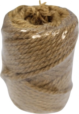 Jutesnor 23 m 200 g brun natur