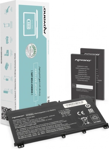 Movano HT03XL-batteri til bærbare HP 240/250/255/256 G7 og 340/348 G5 (3400 mAh, 39 Wh)
