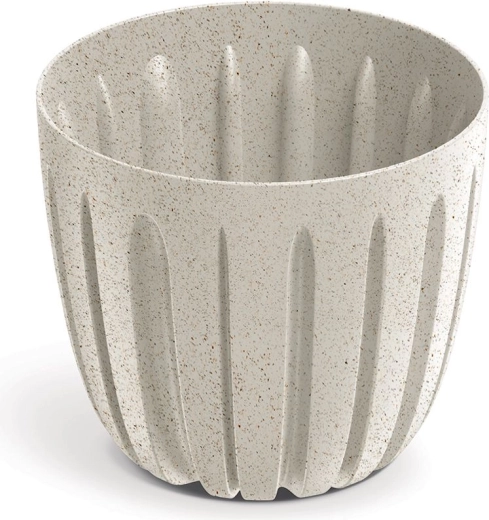 Blomsterpotte Wario Eco Wood 13,8 cm hvid