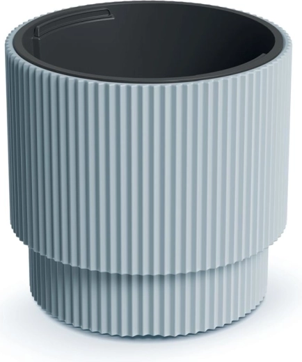 Krukke med indsats Milly 39,5 cm lysegrå