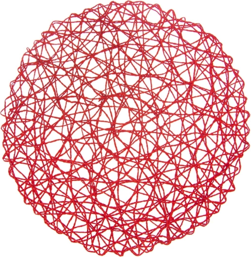 Rød papirdækkeserviet 35 cm