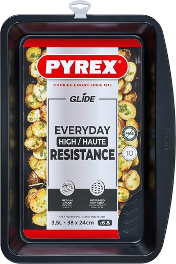 Dyb bageplade PYREX 38 × 24 cm